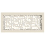 Kratka kominkowa ABC 17x37 cm Kremowa