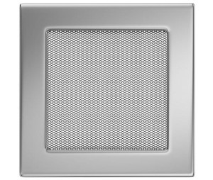 Kratka kominkowa 17x17 Niklowana