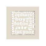 Kratka kominkowa ABC 17x17 cm Kremowa