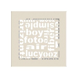 Kratka kominkowa ABC 17x17 cm Kremowa