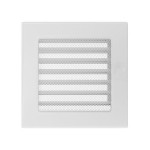 Kratka kominkowa 17x17 cm z Żaluzją Biała