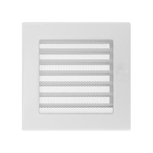 Kratka kominkowa 17x17 cm z Żaluzją Biała