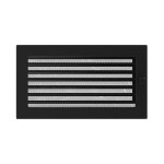 Kratka kominkowa 17x30 cm z Żaluzją  Czarna