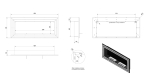 Biokominek Juliet 1500X650 z Szybą