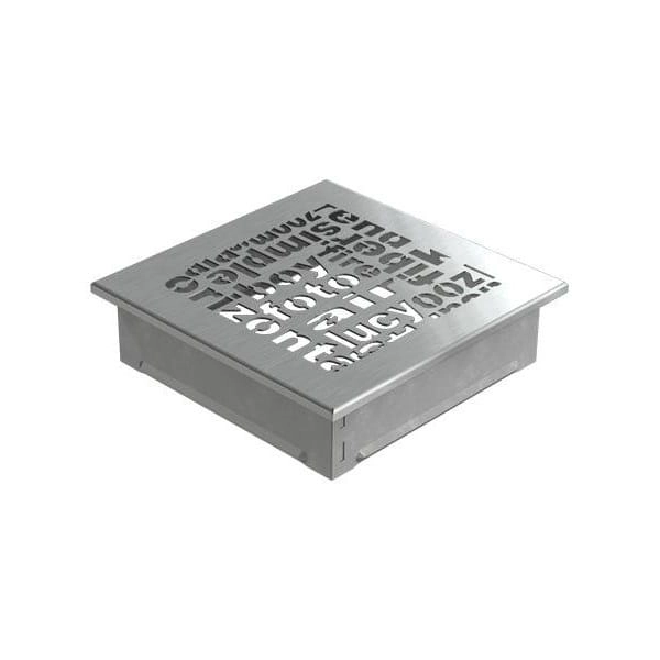 Kratka ABC 17x17 cm Szlifowana