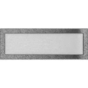 Kratka kominkowa 17x49 cm Czarno-srebrna