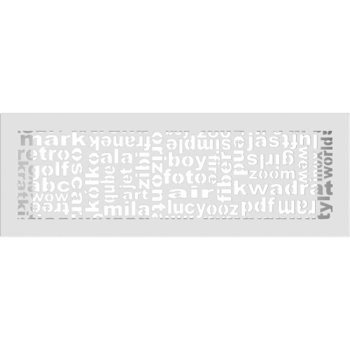 Kratka ABC 17x49 cm