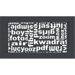 Kratka kominkowa ABC 17x30 cm Grafitowa