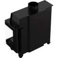 Kominek stalowy Simple Prawy BS 6 kW