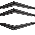 Kratki Luft 76,6x54,7x6 Wersja Lewa Czarne