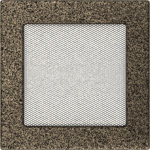 Kratka kominkowa 17x17 cm Czarno-złota