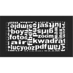 Kratka kominkowa ABC 17x30 cm Czarna