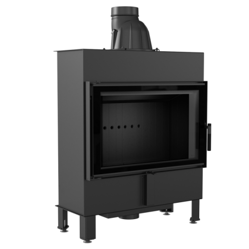 Kominek Stalowy Lucy 14 Slim Black 10 kW