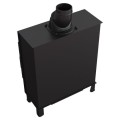 Kominek Stalowy Lucy 14 Slim Black 10 kW