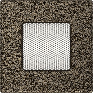 Kratka kominkowa 11x11 cm Czarno-złota