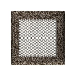 Kratka kominkowa 17x17 cm Oskar Czarno-złota