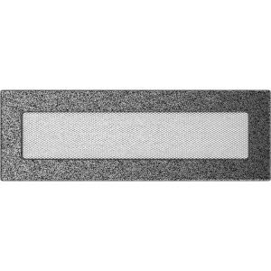 Kratka kominkowa 11x32 cm Czarno-srebrna