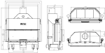 Kominek Stalowy Hitze ALBERO AL120x43G.H-D Rysunek Techniczny.webp