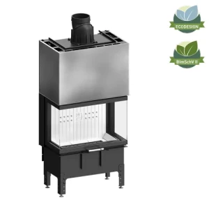 Kominek stalowy Hitze TRINITY 80x35x53.G