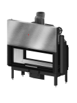 Kominek Stalowy Hitze ARDENTE DUO 120×43.DGS
