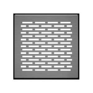 Kratka kominkowa 17x17 Podłogowa z Przyłączem