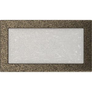 Kratka kominkowa 17x30 cm Czarno-złota
