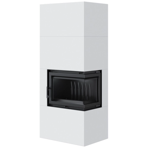 Kominek narozny SiIMPLE BOX 8 KW Biały - prawostronny_3.webp