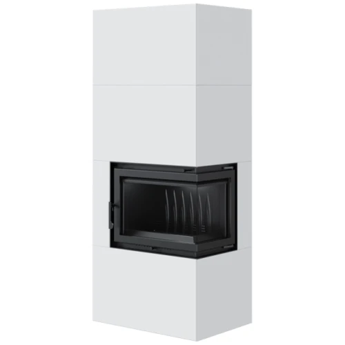 Kominek narozny SiIMPLE BOX 8 KW Biały - prawostronny_3.webp
