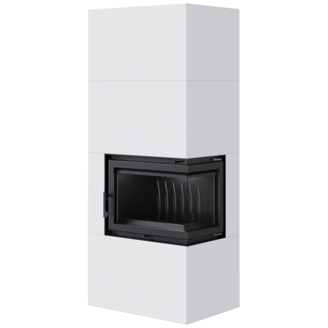 Kominek narozny SiIMPLE BOX 8 KW Biały - prawostronny_3.webp