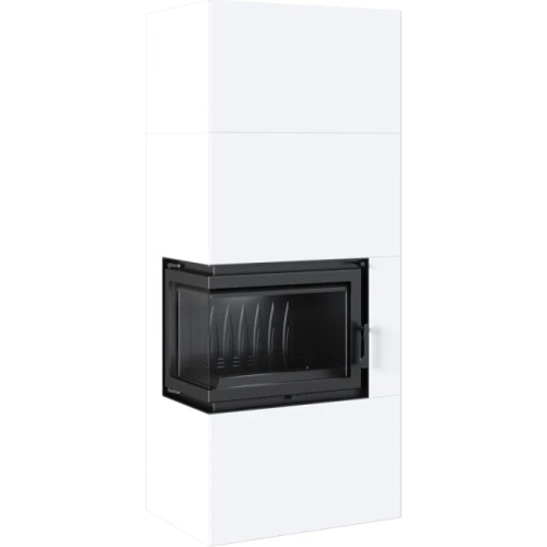 Kominek narozny SiIMPLE BOX 8 KW Biały - lewostronny_3.webp