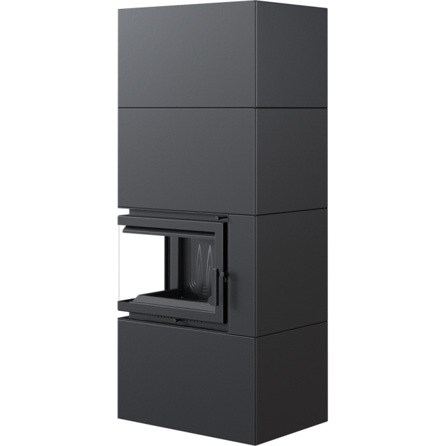 Kominek narozny SiIMPLE BOX 8 KW czarny - lewostronny_3.webp