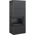 Kominek narozny SiIMPLE BOX 8 KW czarny - lewostronny_1.webp