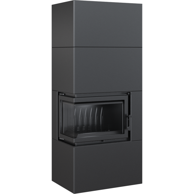 Kominek narozny SiIMPLE BOX 8 KW czarny - lewostronny_1.webp
