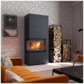 Kominek narozny SiIMPLE BOX 8 KW czarny - lewostronny.webp