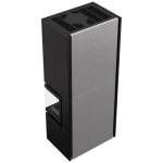 Kominek narozny SiIMPLE BOX 8 KW Czarny - prawostronny_5.webp