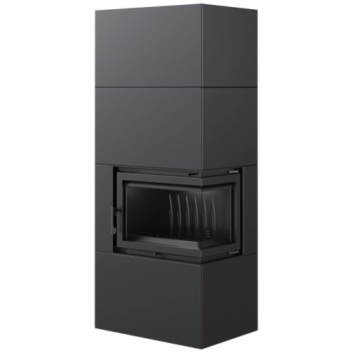 Kominek narozny SiIMPLE BOX 8 KW Czarny - prawostronny_3.webp