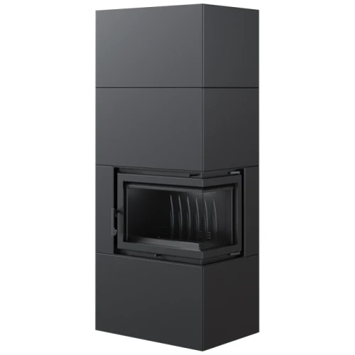 Kominek narozny SiIMPLE BOX 8 KW Czarny - prawostronny_3.webp