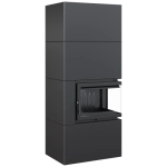 Kominek narozny SiIMPLE BOX 8 KW Czarny - prawostronny_1.webp