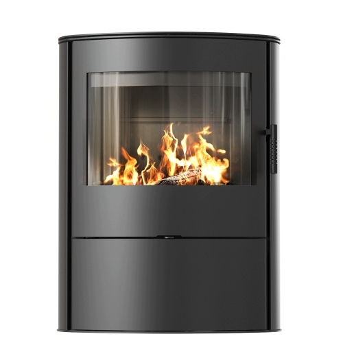 Piec-Wolnostojacy-Powietrzny-KRATKI-KOZA-ROLLO-2-8kW-fi150-Czarne-Wylozenie.jpg