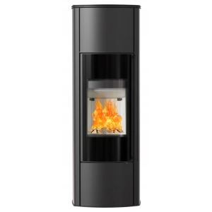 Piec wolnostojący stalowy KRATKI AB ENYO R Wysoki 5,5 kW Ø 100/150