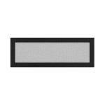 Kratka kominkowa 17x49 cm Czarna