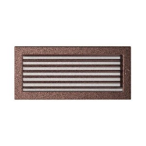 Kratka kominkowa 17x30 cm z Żaluzją Miedziana