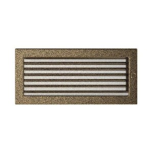 Kratka kominkowa 17x37 cm z Żaluzją  Czarno-Złota