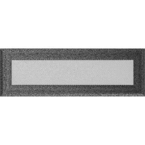 Kratka kominkowa 11x32 cm Oskar Czarno-srebrna