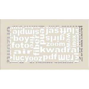 Kratka kominkowa ABC 17x30 cm Kremowa