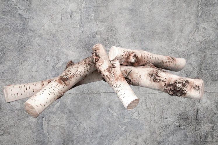 Drewienka Ceramiczne do Biokominków Brzoza