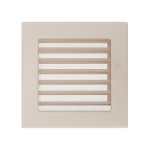 Kratka kominkowa 17x17 cm z Żaluzją  Kremowa