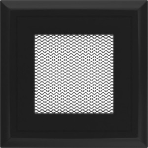 Kratka kominkowa 11x11 cm Czarna Oskar