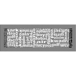 Kratka ABC 17x49 cm
