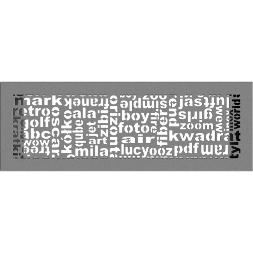 Kratka ABC 17x49 cm